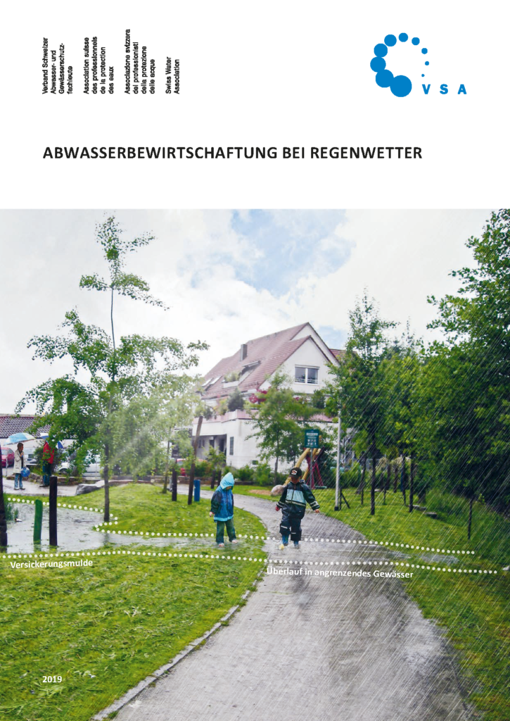 Titelblatt der VSA-Richtlinie Abwasserbewirtschaftung bei Regenwetter