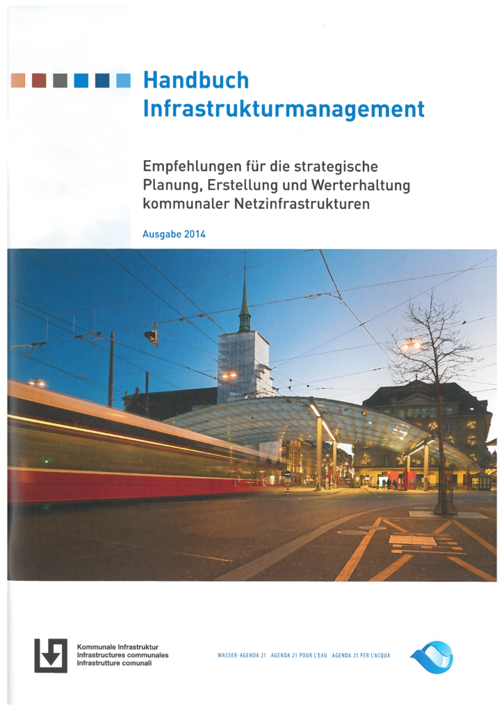Titelseite des Hanbuches "Infrastrukturmanagement" (2014) von SVKI und VSA