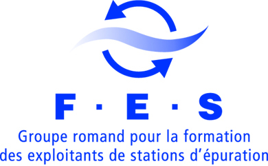 Le logo pour Fes - Groupe romand pour la formation des exploitants de stations d'épuration.