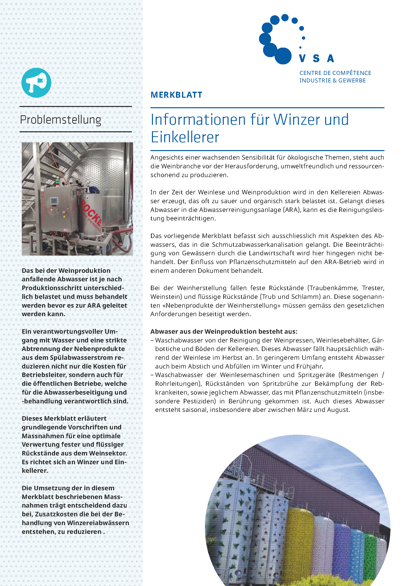 Winzereiabwässer