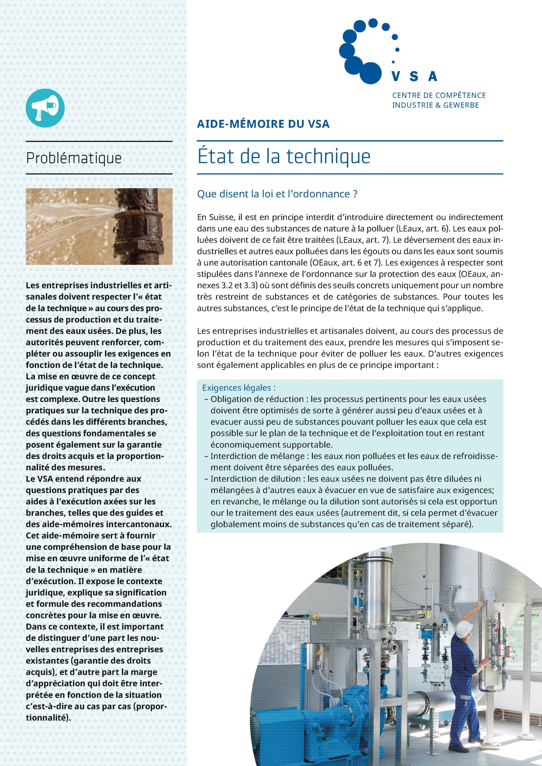 Etat de la technique
