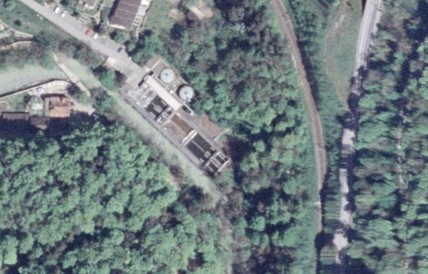 Satellitenfoto mit ARA Frinvillier
