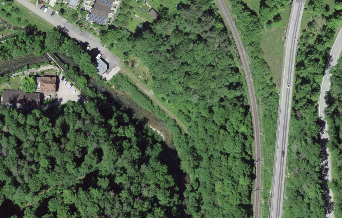 Satellitenfoto ohne ARA Frinvillier